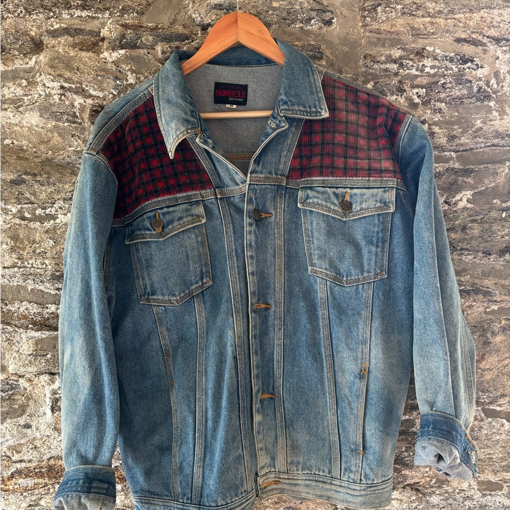 Sunbelt Blue and Red Lightweight Shirt Jacket